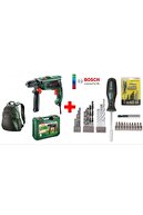 Bosch Easyimpact 570 Darbeli Matkap + 27 Parça Matkap Ucu Seti / Tornavida Vidalama Aksesuar Seti