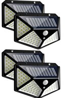 Mofy's 4 Adet 100 Led Solar Güneş Enerjili Hareket Sensörlü Bahçe Garaj Ev Aydınlatma Lambası