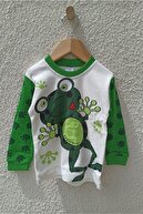 ANILÇO BABY Kurbağa Desenli Pijama Takımı 1-2-3 Yaş