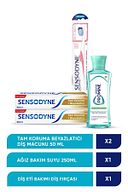 Tam Koruma Beyazlatıcı Diş Macunu 50 Mlx2 + Diş Eti Bakımı Diş Fırçası + Promine Ağız Bakı