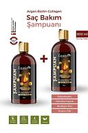 Saç Dökülmesine Karşı (KERATİN-BİOTİN-COLLAGEN-ARGAN YAĞLI) Hacim Veren Şampuan 2 Adet