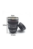 HediyeFilesi Objektif Görünümlü Lens Kupa Çelik Kahve Çay Termos Mug Bardak