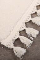 فرش ضد لغزش ضد لغزش کرم ریلکس با پایه قابل شستشو با پرز بلند فرش پست مدرن-thumb