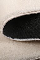 فرش ضد لغزش ضد لغزش کرم ریلکس با پایه قابل شستشو با پرز بلند فرش پست مدرن-thumb