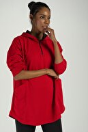 Runever Kadın Kırmızı Sweatshirt