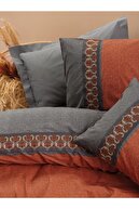 Cotton Box Folk Art Çift Kişilik Nevresim Takımı Tamaya Kremit - 3