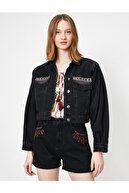 Koton Kadın El Emeği Jean Ceket