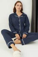 NAVY BLUE-ECRU BIELI