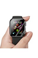 MORTY Apple Watch 44mm Şeffaf Ekran Koruyucu Nano Tam Kaplama Series 1-2-3-4-5-6-SE