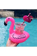 Şeker Ofisi Flamingo Deniz Yatağı Şişme Bardak Tutucu