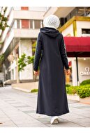 TOFİSA Kadın Siyah Cep Detaylı Pardesü