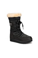 Twingo Kadın Siyah Termal Kürklü Kışlık  Karbotu Ayakkabı 995