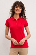 US Polo Assn Kırmızı Kadın T-Shirt