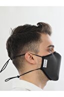 AntiCoV Prestige Boyun Lastikli GRİ AntiViral Kumaştan Üretilmiş Yıkanabilir Maske