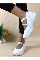 ENOLA Kadın Lastikli Beyaz Sneaker