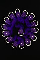 دستبند بنفش ساقدوش و تاج ساقدوش عروس (فلزی)، شب حنا، مهمانی مجردی، عروس خانم-thumb