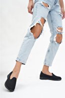 کفش مسطح اسپرت زنانه مشکی کفش پیاده روی Çpç-0001-thumb