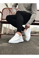 کفش ورزشی مردانه سفید Mp507 Bt Laced Skin Orthopedic High/Thick Sneaker-thumb