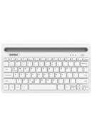 Everest Kb-bt82 Beyaz Bluetooth Ultra Ince+şarjlı Mac/win/android/ıos Uyumlu Tablet Standlı Kablosuz Klavye