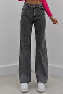 شلوار برفی دودی لیکرای زنانه لیلی گلد بلند بلند شلوار گشاد-thumb