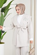 ست کت سنگ دوزی یقه شال-thumb