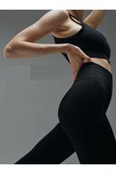 جوراب شلواری Pescia جوراب شلواری فاق بلند پارچه بافتنی بادوام بدون درز رنگ مشکی-thumb