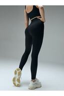 جوراب شلواری Pescia جوراب شلواری فاق بلند پارچه بافتنی بادوام بدون درز رنگ مشکی-thumb