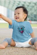 Angemiel Erkek Bebek Mavi Baby Elinde Kalp Tutan Şeker Boynuzlu Canavar