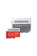 Samsung Micro Sd Evo Plus 64 GB Hafıza Kartı Adaptörlü MB-MC64HA/TR