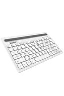 Everest Kb-bt82 Beyaz Bluetooth Ultra Ince+şarjlı Mac/win/android/ıos Uyumlu Tablet Standlı Kablosuz Klavye
