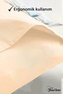 روبالشی نخی 2 بسته 50x70 سانتی متری بژ ساده-thumb