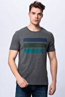 New Balance Erkek T-shirt - 3 Brush TEE - V-MTT903-CHC