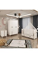 Garaj Home Melina Yıldız 4 Kapaklı Bebek Odası Takımı Sümela- Yatak Ve Uyku Seti Kombinli- Uykuseti Sümela