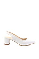 Bambi Beyaz Kadın Klasik Topuklu Ayakkabı K01503721009