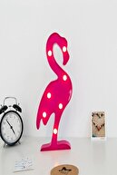 MANKAN Flamingo Led Işıklı Masa Duvar Bebek Gece Lambası Oda Lambası