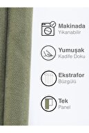 پرده جزیره ای رنگی با بافت مخملی کنگر فرنگی چین دار فوق العاده-thumb