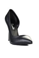 Bambi Siyah Kadın Klasik Topuklu Ayakkabı K01596177209