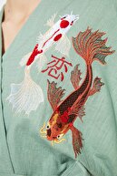 TRENDYOLMİLLA Mint Nakış Detaylı Kimono&Kaftan TWOSS21KM0001