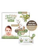 Baby Turco Doğadan 5 Numara Junıor 120 Adet + 3x60 Doğadan Islak Havlu