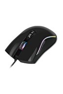 Rampage SMX-R44 Makrolu Siyah 6400dpi RGB Ledli Gaming Oyuncu Mouse