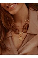 Linya Jewellery Kadın Altın Hera Evil Eye Kolye