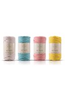 Ecru - Mint - Salmon - Light Yellow