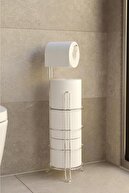 Jimmybaby Tuvalet Kağıtlık Wc Kağıtlığı Tuvalet Kağıdı Standı Yedekli Tuvalet Kağıt Askısı