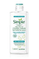 Simple Daily Skin Detox Yağlı/Karma Ciltler İçin Micellar Makyaj Temizleme Suyu 400 ml