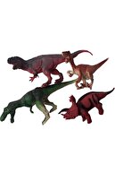 OYUNCAKSAHİLİ Trex Pterozor Ağaç 14 Parça Dinozor Tyrannosaurus Dinazor 15-17 cm Oyuncak