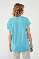 HUMMEL HMLVERANSO Mavi Kadın T-Shirt 101085886
