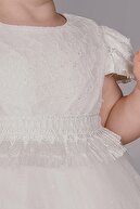 Milo Simli Saçaklı Karpuz Kollu Bebek Parti Elbisesi, Abiye Elbise, Gelinlik