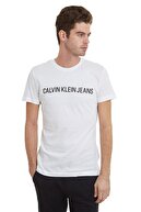 Calvin Klein Erkek Beyaz T-Shirt 18NJ30J307855-CK112