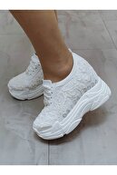 کفش عروس پاشنه پنهان داخل کفش لباس عروس کفش پاشنه بلند راحت فوق العاده اسپرت-thumb