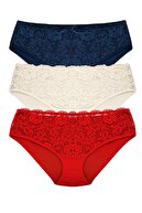 NAVY BLUE ECRU RED